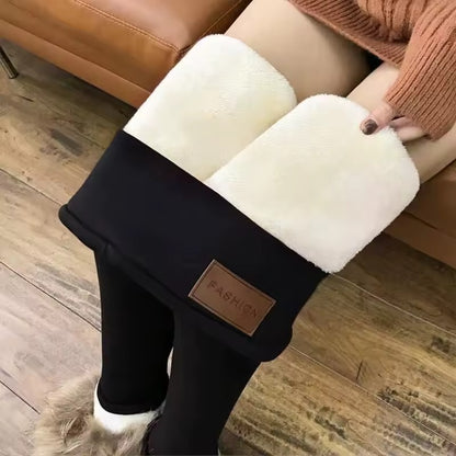 Women’s High Waisted Fleece Lined Leggings – Ultra Thick Velvet Winter Warm Pants for Cold Weather