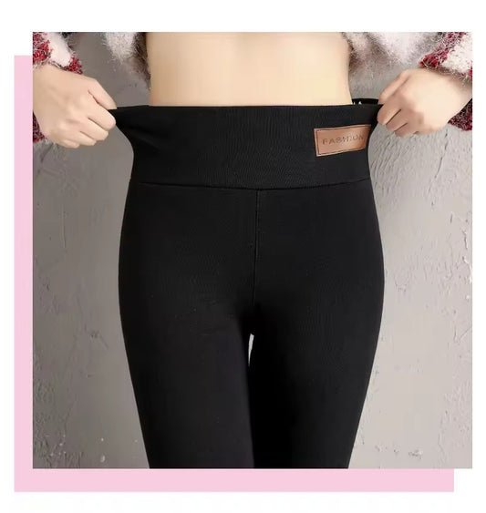 Women’s High Waisted Fleece Lined Leggings – Ultra Thick Velvet Winter Warm Pants for Cold Weather