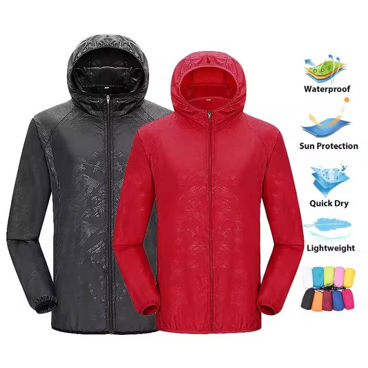 Men’s & Women’s Outdoor Hiking Jacket – Waterproof, Breathable, and Quick-Dry Windbreaker for Camping, Trekking, and Travel